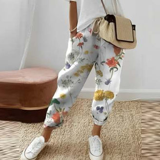 Pantalons Femme en Coton et Lin - Look Casual et Raffiné