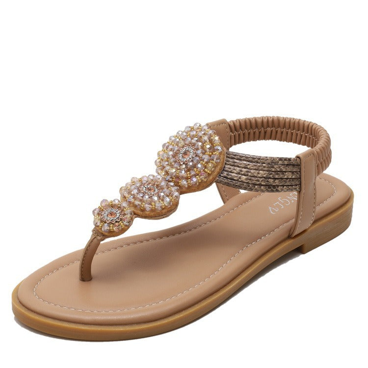 Sandales pour Femmes Cristal Pailleté - Sandales Nu-pieds