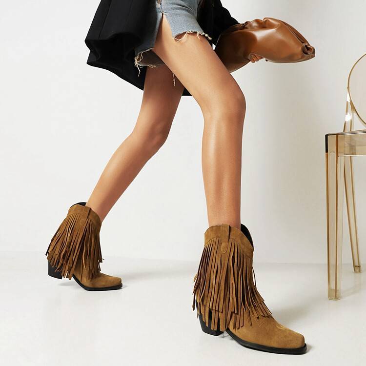 Bottes pour Femme à Bout Carré