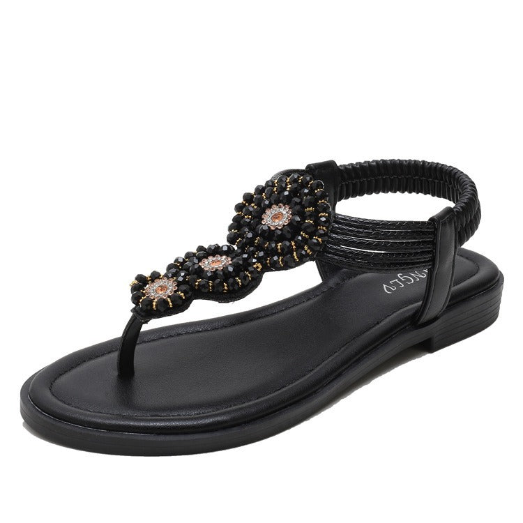 Sandales pour Femmes Cristal Pailleté - Sandales Nu-pieds