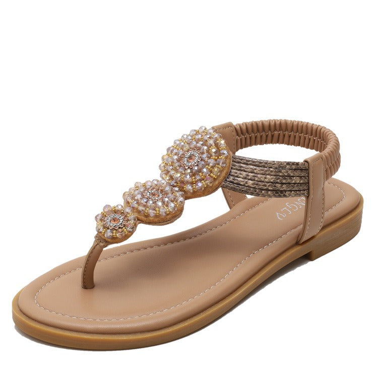 Sandales pour Femmes Cristal Pailleté - Sandales Nu-pieds