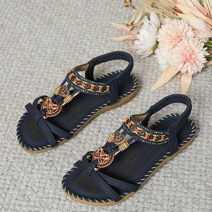 Sandales d'Été Bohémiennes – Élégance Décontractée et Confort Naturel