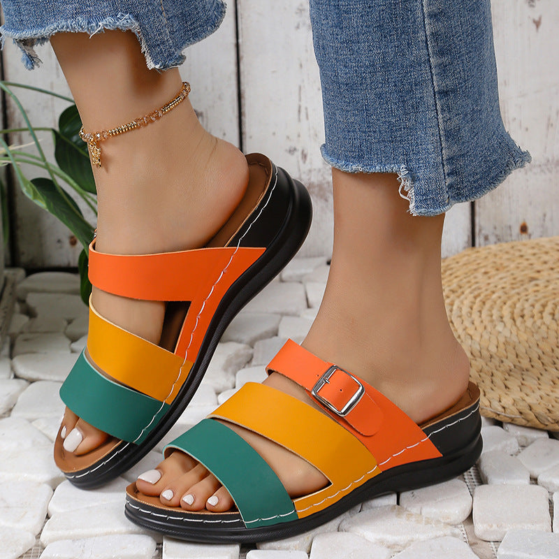 Sandale de Plage Colorée – Confort et Style Estival